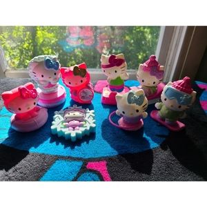 8 Hello Kitty McDonald's Toys.